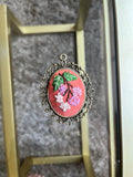 Hand Stitched mini embroidery with Chain