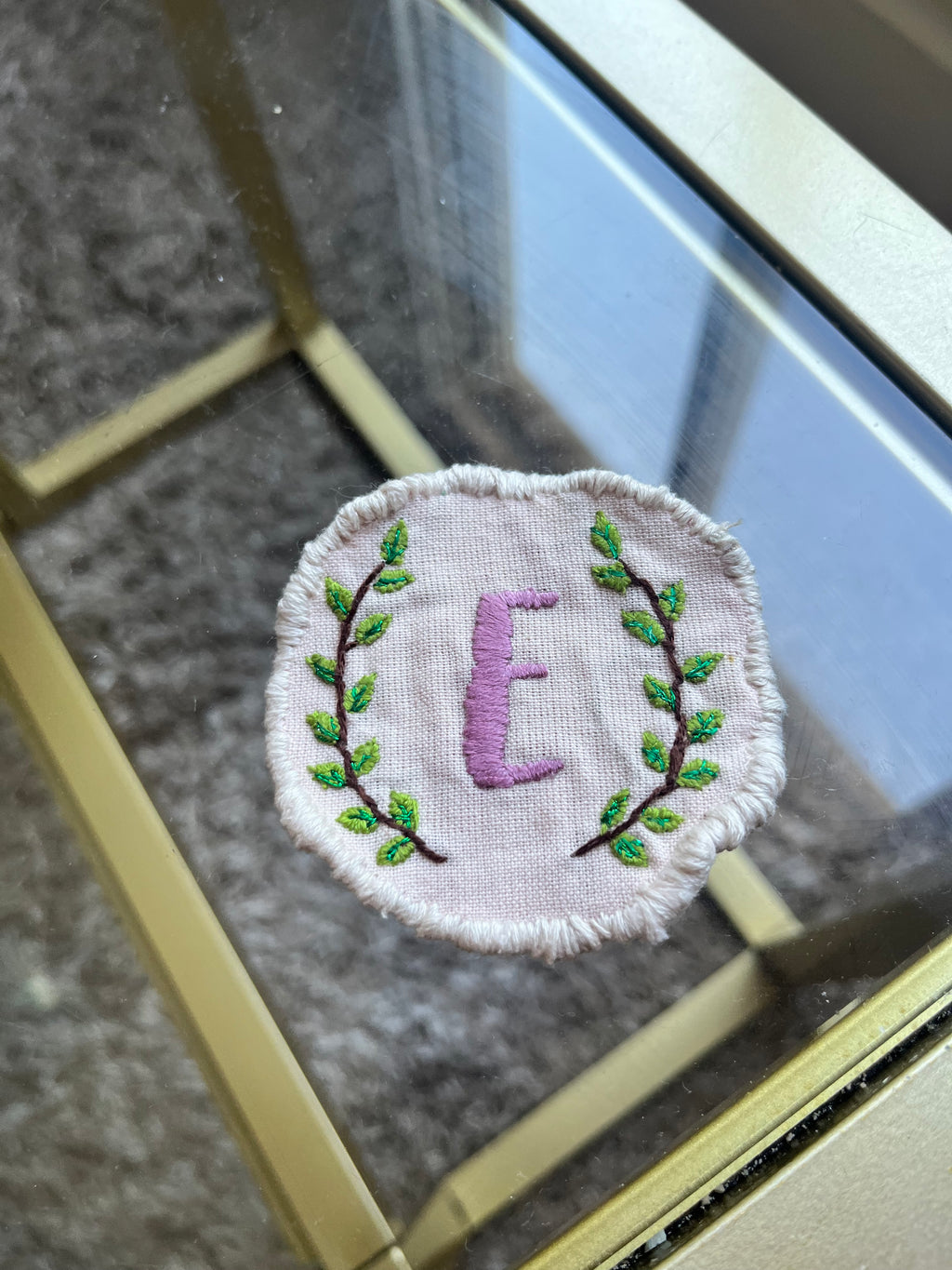 Custom Hand Stitched Letter Patch